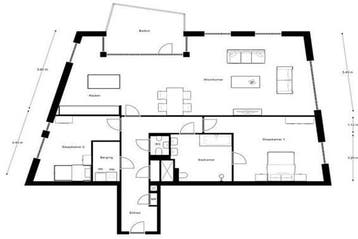 Appartement Piusplein in Tilburg, Tilburg, Noord-Brabant, Via bemiddelaar, Appartement