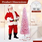 2dekans | Coast Roze Kunstkerstboom 180 cm – Slanke, Ophalen of Verzenden, Zo goed als nieuw