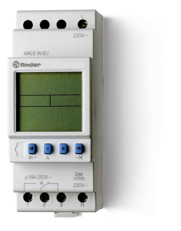 Finder Digitale Weektimer Schakelaar 16A 12V -, Doe-het-zelf en Verbouw, Elektra en Kabels, Overige typen, Nieuw, Verzenden