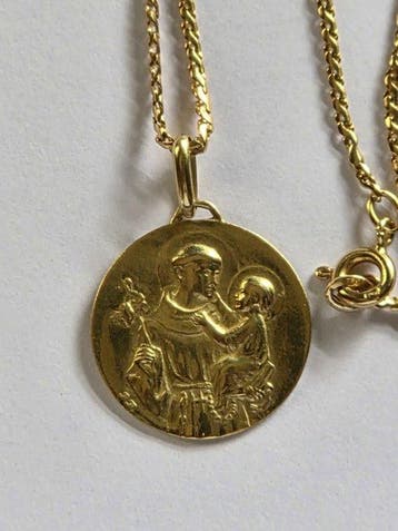 Halsketting - 18 karaat Geel goud, Nieuw