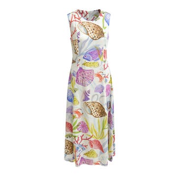 Milano Italy • lange zomer jurk • 36, Kleding | Dames, Verzenden, Wit, Maat 36 (S), Milano Italy