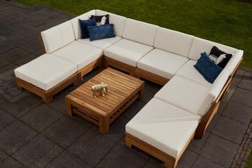 Zonkey Fresco Grande Loungeset - Geniet in eigen tuin!, Tuin en Terras, Tuinsets en Loungesets, Ophalen of Verzenden, Nieuw, Hout