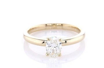 Zonder minimumprijs - Ring - 14 karaat Geel goud - 0.51ct., Nieuw