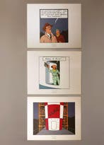 Hergé - Moulinsart - Tintin - Ensemble de 3 tirés à part -, Nieuw