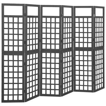vidaXL Kamerscherm/trellis met 6 panelen 242,5x180 cm, Verzenden, Nieuw