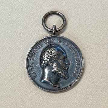 Duitsland, Württemberg. Verdienstmedaille 1864–1891,, Postzegels en Munten