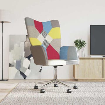 vidaXL Relaxstoel patchwork stof, Verzenden, Nieuw