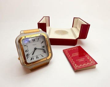 Tafelklok - Staal - 1980-1990 - Cartier, Antiek en Kunst