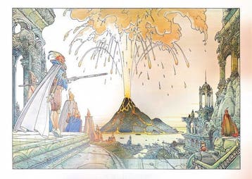Moebius - Le Volcan - 1 Afdrukken - 1986, Boeken, Nieuw