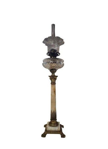 Napoleon 3 - 19th Century - Olielamp - Marmer, brons,