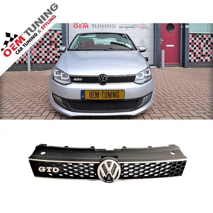 GTD | R line | grille polo 6R | 2009-2014, Auto-onderdelen, Carrosserie en Plaatwerk, Nieuw, Volkswagen, Voor, Bumper, Ophalen of Verzenden