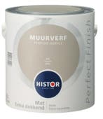 Histor Perfect Finish Muurverf Mat - Lei 6943  - 2,5 Liter, Overige kleuren, Nieuw, Ophalen of Verzenden, Verf