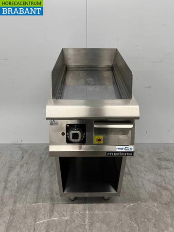 RVS Olis Chroom Spiegel Bakplaat Grillplaat 40 cm 400V, Zakelijke goederen, Ophalen of Verzenden, Gebruikt