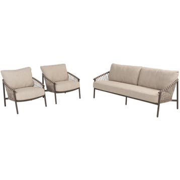 Allora stoel bank loungeset 3 delig terre 4 Seasons Outdoor, Tuin en Terras, Tuinsets en Loungesets, Ophalen of Verzenden, Nieuw