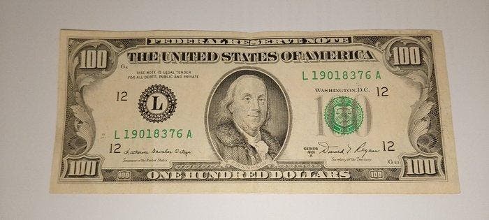 Verenigde Staten van Amerika. - 100 Dollars - 1981 - Pick, Postzegels en Munten, Bankbiljetten | Europa | Niet-Eurobiljetten