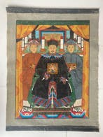 Voorouderportret - Linnen - China - Qing Dynastie