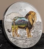 Mongolië. 1000 Togrog 2022 Into the Wild: Lion - 2 Oz (.999)