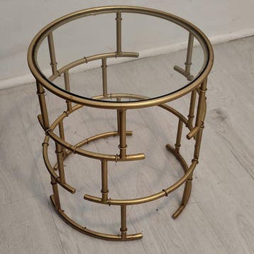 Salontafel - Staal - Hollywood Regency-tafel