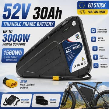 52V 20Ah-40Ah Lithium E-bike Batterij voor Elektrische Fiets, Verzenden, Nieuw