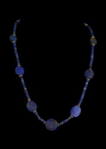 West-Aziatisch lapis lazuli Kralenketting (Zonder