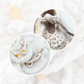 Haakpakket byClaire Slofjes en Wantjes met sluitkoordjes, Ophalen of Verzenden, Nieuw, Breien of Haken, Wol of Garen