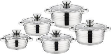 Cheffinger Kookpannen - Pannenset inductie 10-delig - Glazen, Ophalen of Verzenden, Nieuw