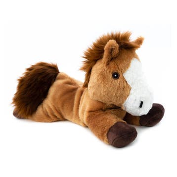 Habibi magnetron knuffel paard - bruin - 35 cm, Verzenden, Nieuw