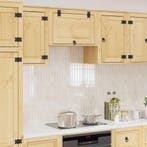 vidaXL Kast SKI HoningBruin 60 x 32 x 40 cm Massief, Verzenden, Nieuw, Bruin