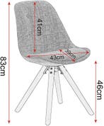 24goodz Eetkamerstoel - Ergonomisch Ontwerp - Duurzaam Massi, Huis en Inrichting, Stoelen, Verzenden, Nieuw