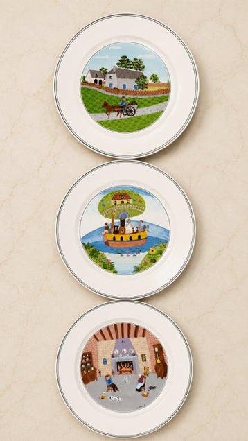 Villeroy & Boch - 3 Grandes Assiettes décoratives « Design