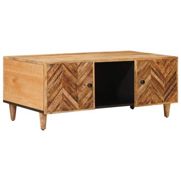 vidaXL Salontafel Bruin 100 x 54 x 40 cm Massief Mango Hout, Huis en Inrichting, Tafels | Salontafels, Verzenden, Nieuw, Overige houtsoorten