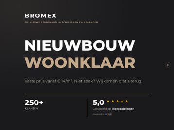 Schilder/behanger gezocht? Nieuwbouw €14/m², verhuisgarantie, Kleuradvies, Binnenschilderwerk