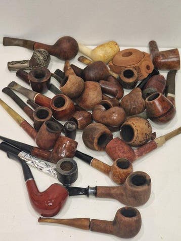 Various - Pijp - Bruyere, Plastic, Amber, Hout - (30), Verzamelen, Nieuw