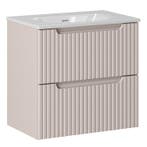 Badkamermeubel Nova 60 cm – Beige – Hangend Badmeubel, Verzenden, Nieuw, Wastafelkast