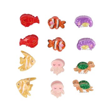 Haarspeld Haarklemmen 3cm – Zeedieren Figuurtjes – Roze, Nieuw