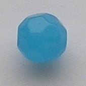 10 x facet glaskraal 8mm blauw opal (Blauwe glaskralen), Ophalen of Verzenden, Nieuw, Kraal