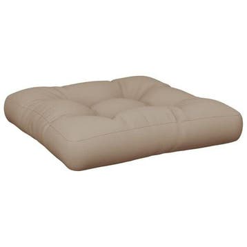 Vloerkussen Polyester Taupe | Laatste Stuk! | 50% Korting, Tuin en Terras, Tuinmeubel-accessoires, Ophalen of Verzenden, Nieuw