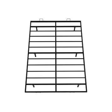 Metalen Bed Palamos - 140 x 200 cm - Incl. LED - Zwart, Verzenden, Nieuw