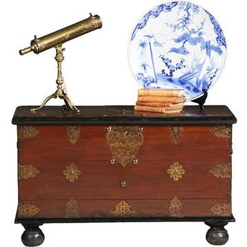 Compagnie kist uit de VOC tijd met alarmbel ca 1750  No45241, Antiek en Kunst, Ophalen of Verzenden