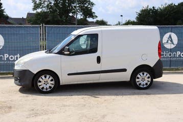 Veiling: Bestelwagen Fiat Doblo Benzine/CNG 120pk 2011, Gebruikt, Wit, Handgeschakeld, BTW verrekenbaar
