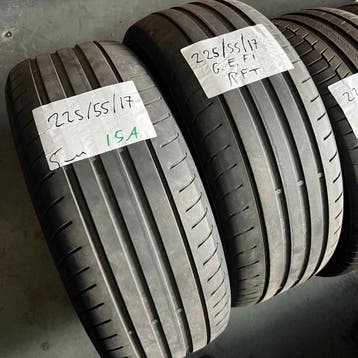 2 x Goodyear Eagle F1 225-55-17 RFT Zomerbanden 5mm, Gebruikt, 17 inch, Ophalen of Verzenden, Band(en)