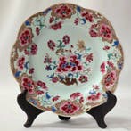 Bord - Porselein - Famille Rose, Qing-dynastie