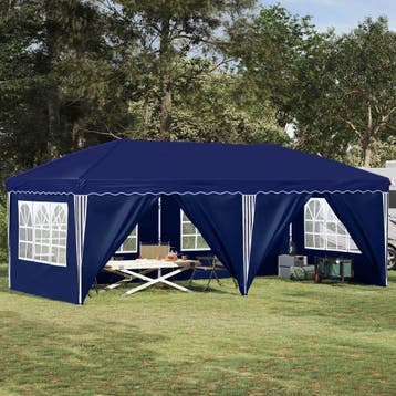 vidaXL Pop-up partytent 575 x 288 x 245 cm Blauw, Verzenden, Nieuw, Partytent