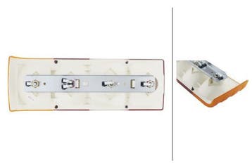Hella Achterlicht Rem/ Knipper/ Mist/ Achteruitrij 4-Vaks, Caravans en Kamperen, Ophalen of Verzenden, Nieuw