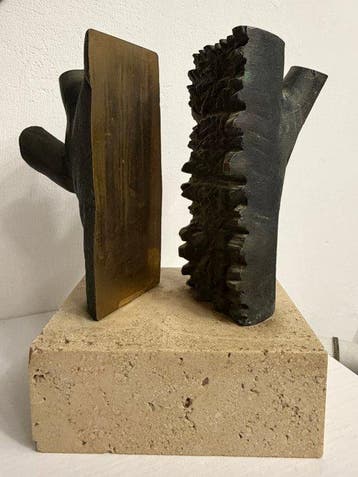 Alfonso Firmani (XX-XXI) - sculptuur, 1 - 19 cm -