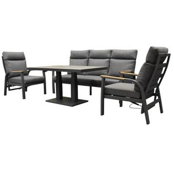 Kota stoel bank dining loungeset 4 delig verstelbare tafel, Tuin en Terras, Ophalen of Verzenden, Nieuw