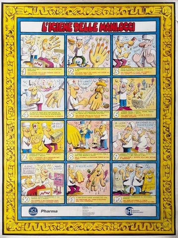 Jacovitti - ICI Pharma – Manifesto originale - Jaren 1980