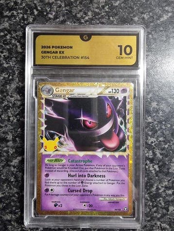 Pokémon - 1 Graded card - Gengar 94/102 Foil, Full art,, Nieuw