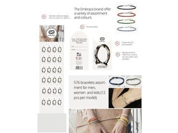 Veiling - Verkoopdisplay Embrace armbandjes ( 1056 armbandje
