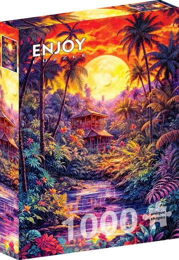 Jungle Twilight Puzzel (1000 stukjes) | Enjoy Puzzle -, Verzenden, Nieuw